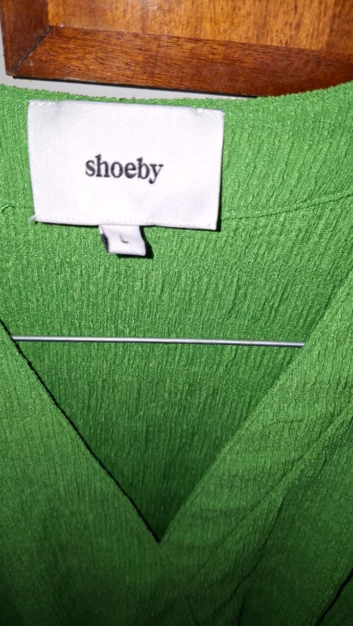 Vestido verde abotonado Shoeby talla L – vestido veraniego ligero – photo 3